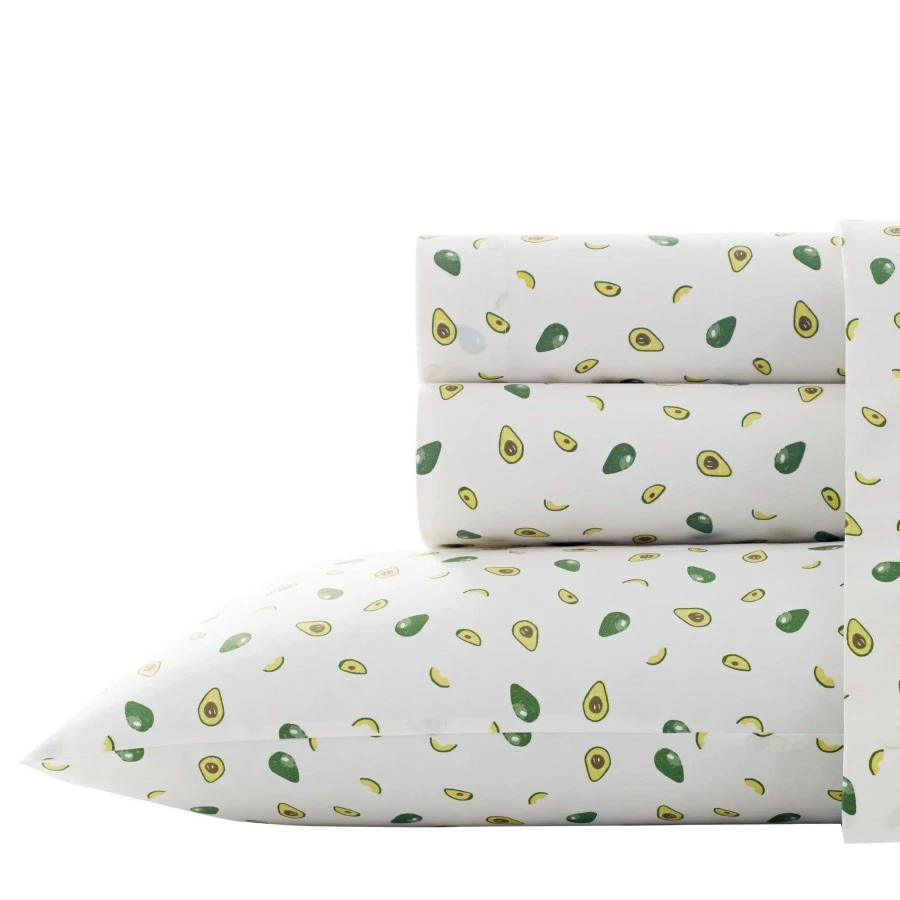 Poppy & Fritz Avocados Cotton Percale Sheet Set - Image 3