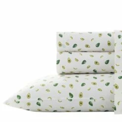Poppy & Fritz Avocados Cotton Percale Sheet Set