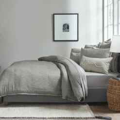 ED Ellen DeGeneres Belmont Cotton Grey Duvet Cover Set