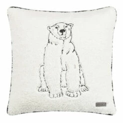 Eddie Bauer Cozy Polar Bear Knit Decorative Pillow