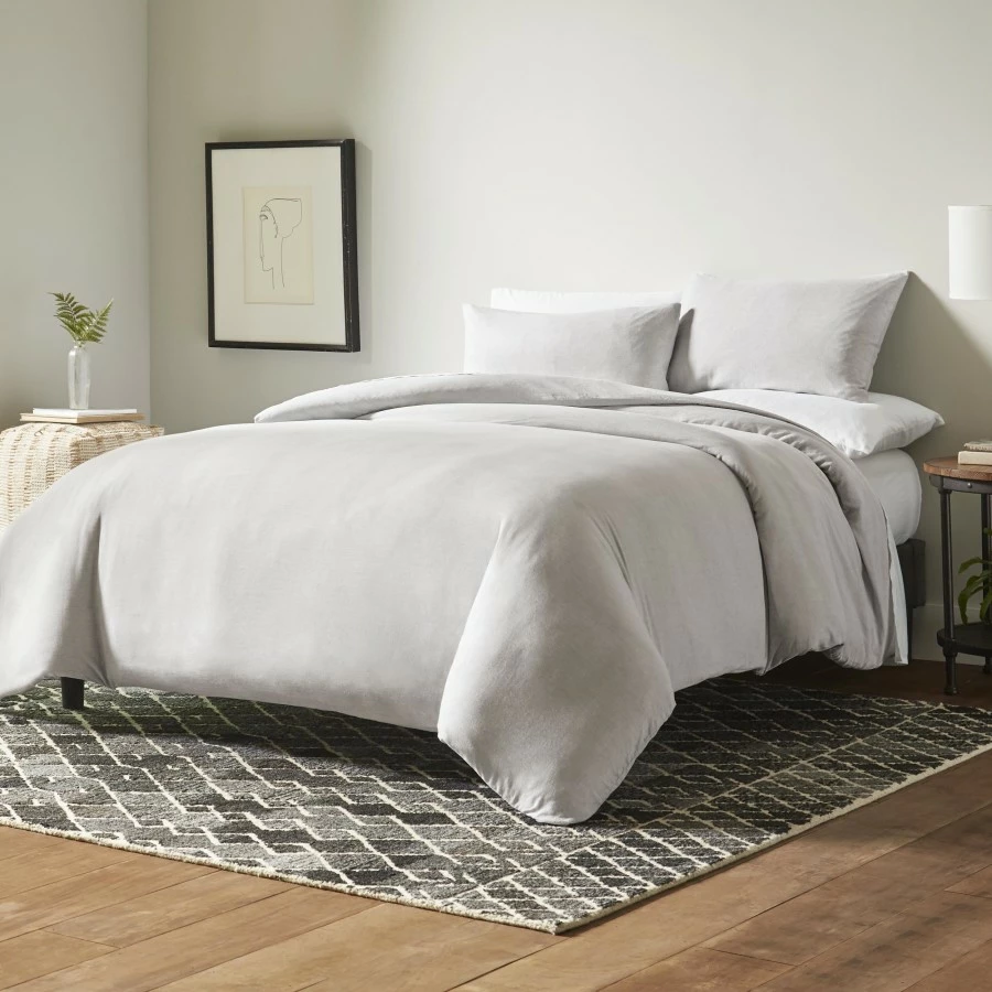 ED Ellen DeGeneres Dream Cotton White Duvet Cover - Image 3