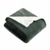 Eddie Bauer Eb Signature Solid Ultra Soft Plush Fleece Throw Blanket - Green