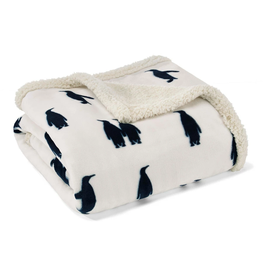 Eddie Bauer Emperor Penguin Knit Throw Blanket - Image 3