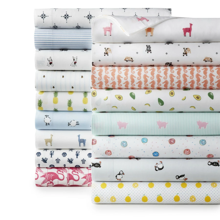 Poppy & Fritz Frenchie Cotton Percale Sheet Set - Image 2