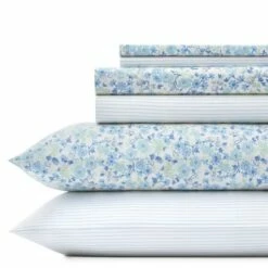 Laura Ashley Jaynie Cotton-Percale Sheet Set