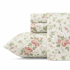 Laura Ashley Lilian Cotton-Satten Sheet Set