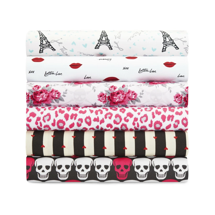 Betsey Johnson Love Lips Microfiber Sheet Set - Image 2