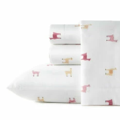 Poppy & Fritz Miss Llama Cotton Percale Sheet Set