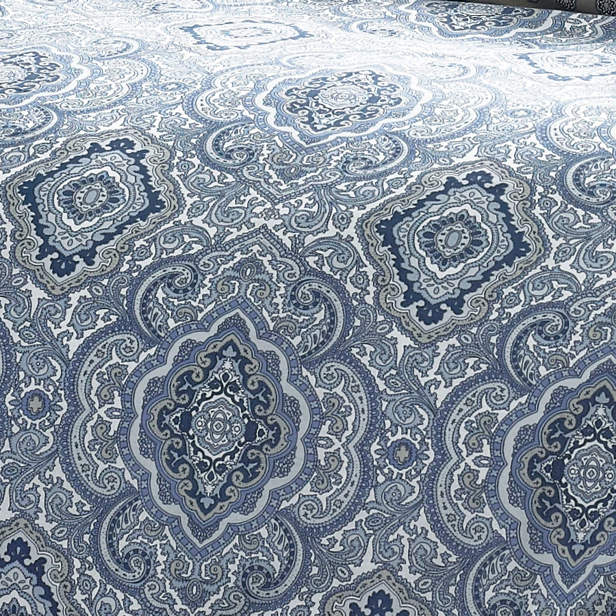 City Scene Milan Blue Comforter & Duvet Set - Image 2