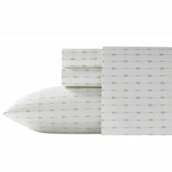 Tommy Bahama Pineapple Pinstripe Cotton Sheet Set