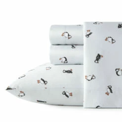 Poppy & Fritz Puffin Paradise Cotton Percale Sheet Set