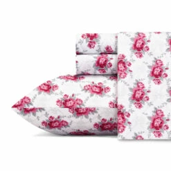 Betsey Johnson Skull Rose Trellis Microfiber Sheet Set