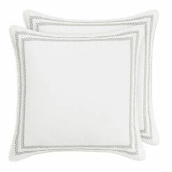 Laura Ashley Stitched Vine Leaf Cotton Sham