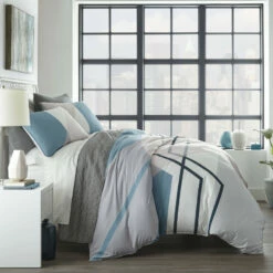 City Scene Thornton Microfiber Duvet Cover Set