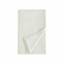 Eddie Bauer Windy Ridge White Cotton Blanket