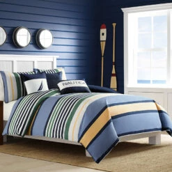 Nautica Dover Blue Comforter & Duvet Set