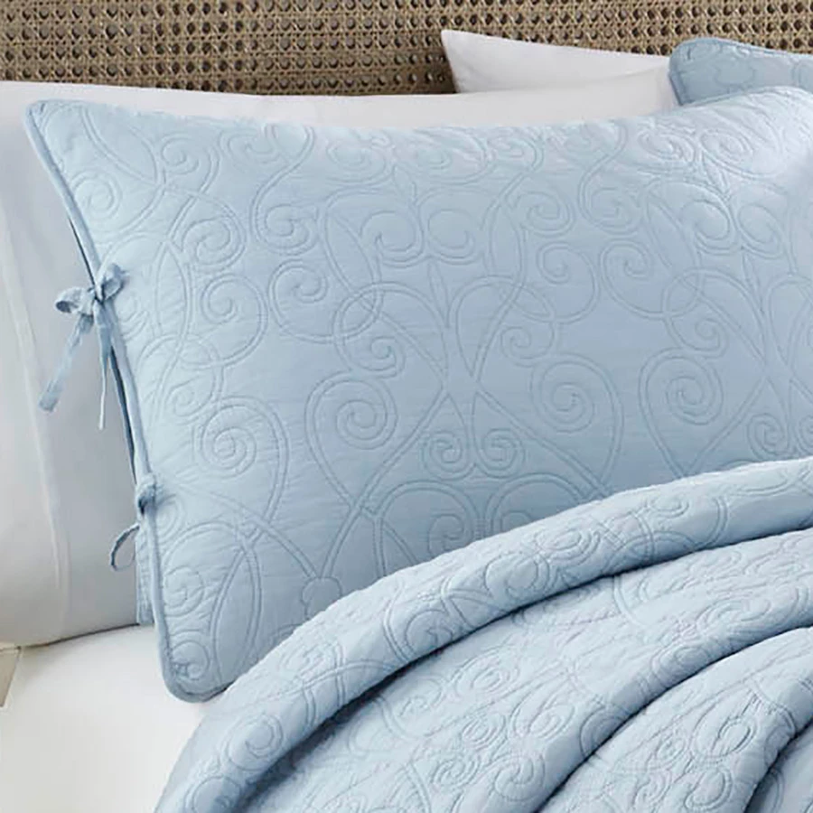 Laura Ashley Felicity Breeze Blue Quilt Set - Image 3