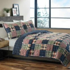 Eddie Bauer Madrona Plaid Quilt Set