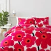 Marimekko Unikko Red Comforter & Duvet Set